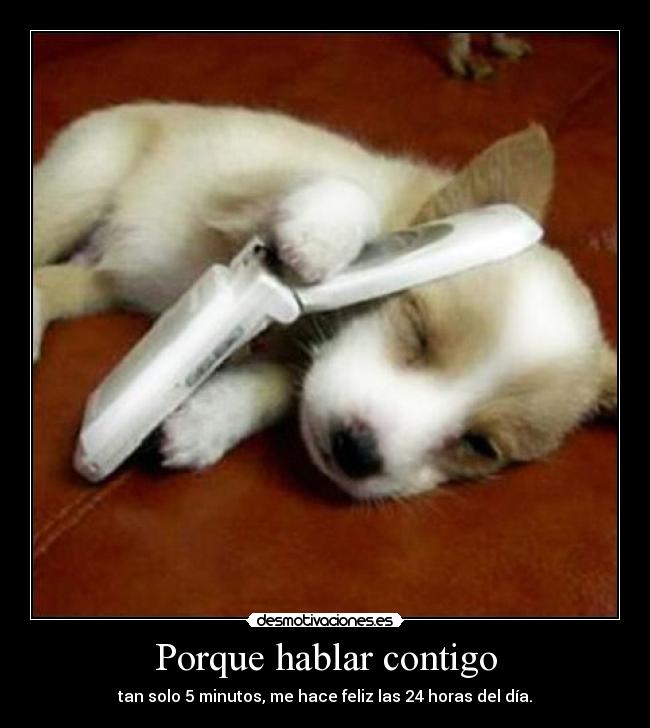 Porque hablar contigo -