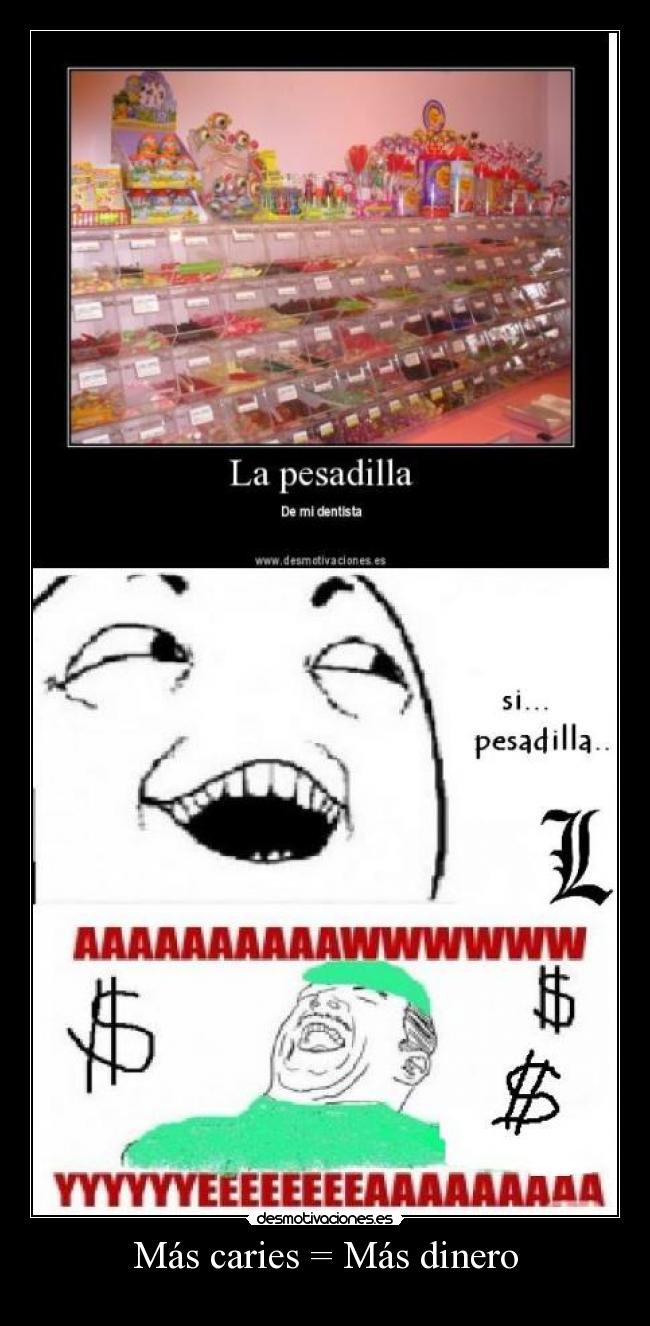 Más caries = Más dinero -