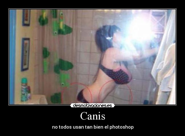 Canis - no todos usan tan bien el photoshop