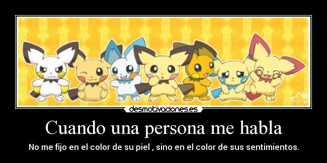 Cuando una persona me habla -