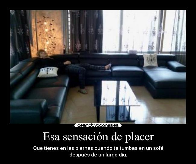Esa sensación de placer -