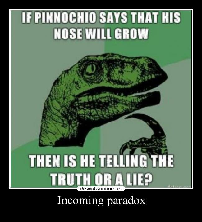 Incoming paradox -