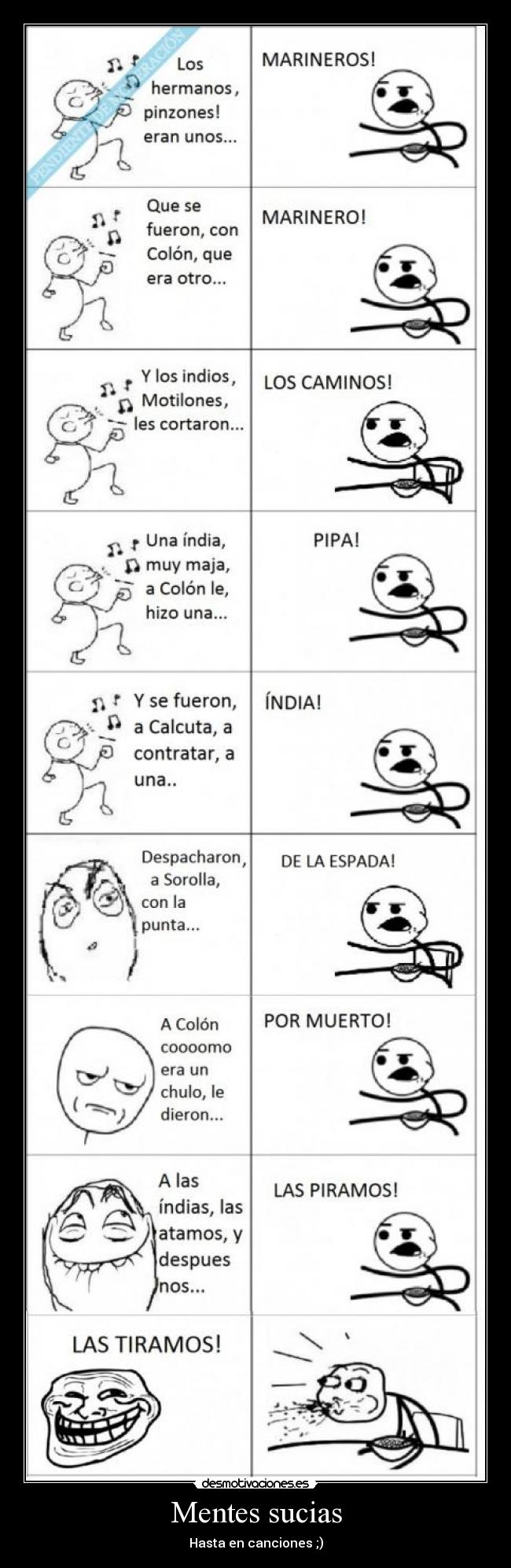 Mentes sucias - Hasta en canciones ;)