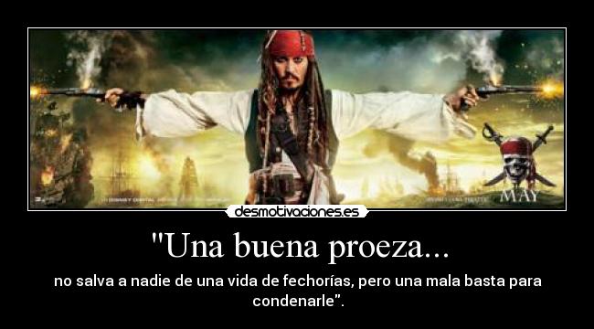 Una buena proeza... -