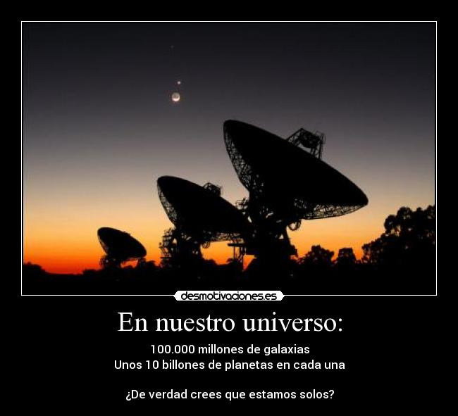 En nuestro universo: -