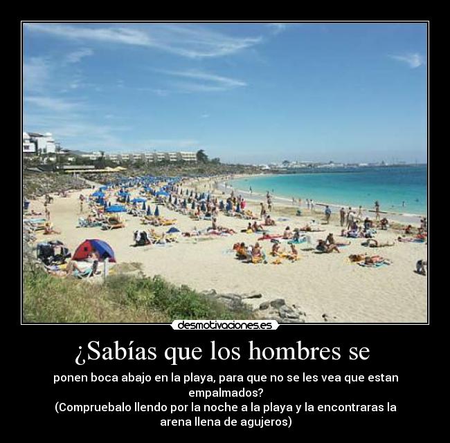 ¿Sabías que los hombres se -