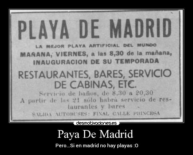 Paya De Madrid  - 