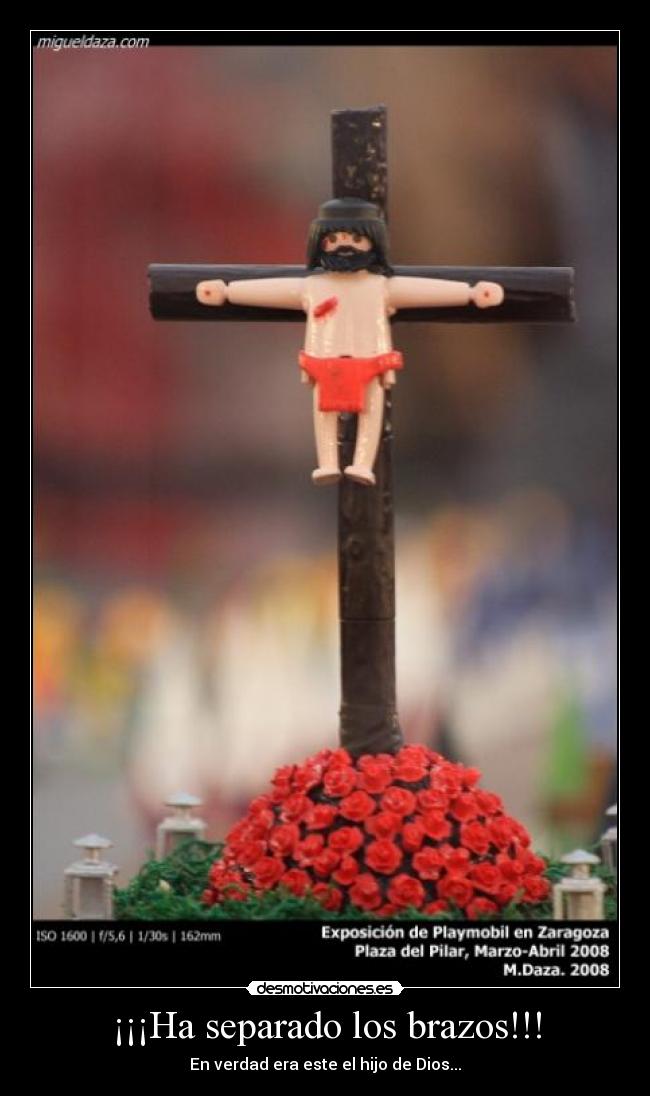 ¡¡¡Ha separado los brazos!!! - 