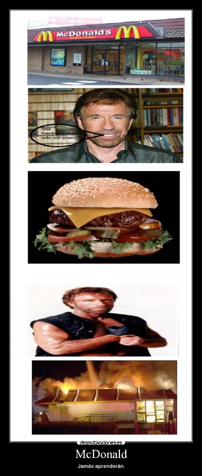 McDonald - Jamás aprenderán.