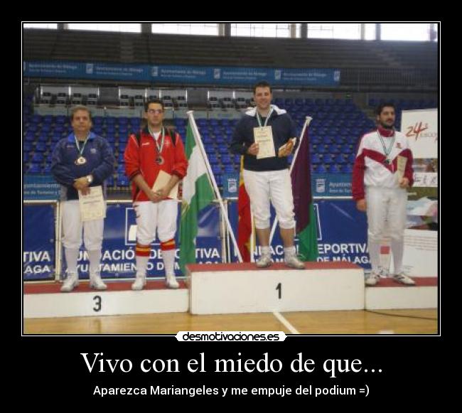 Vivo con el miedo de que... -