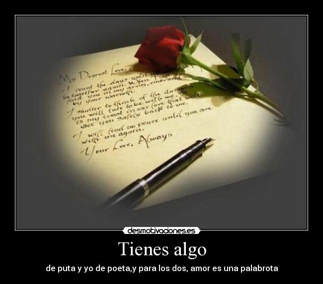Tienes algo - 