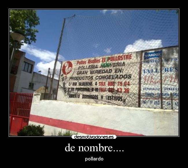 de nombre.... -