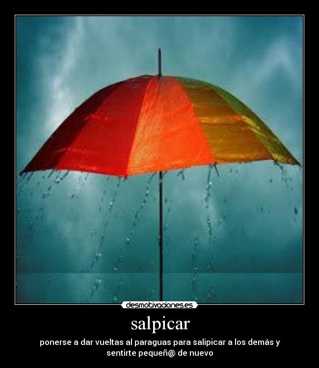 salpicar -