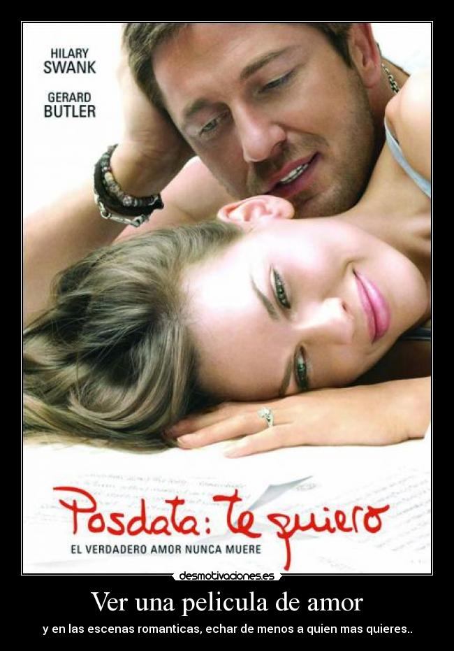 Ver una pelicula de amor -