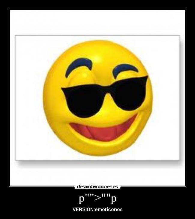 p>p - VERSIÓN:emoticonos