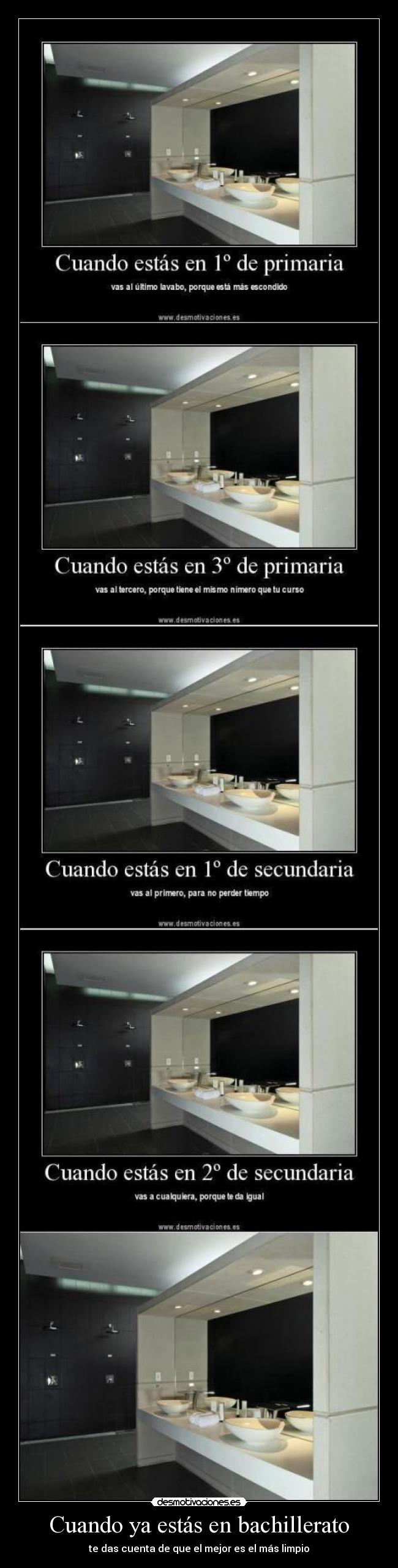 Cuando ya estás en bachillerato -