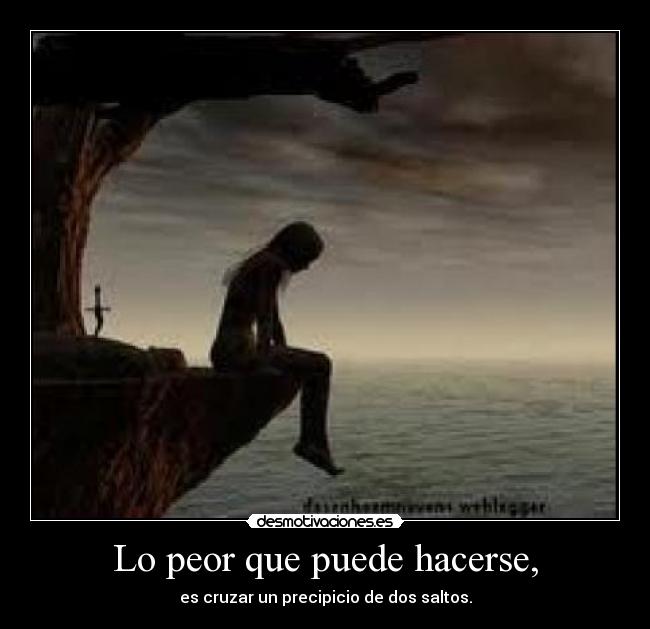 carteles precipicio desmotivaciones