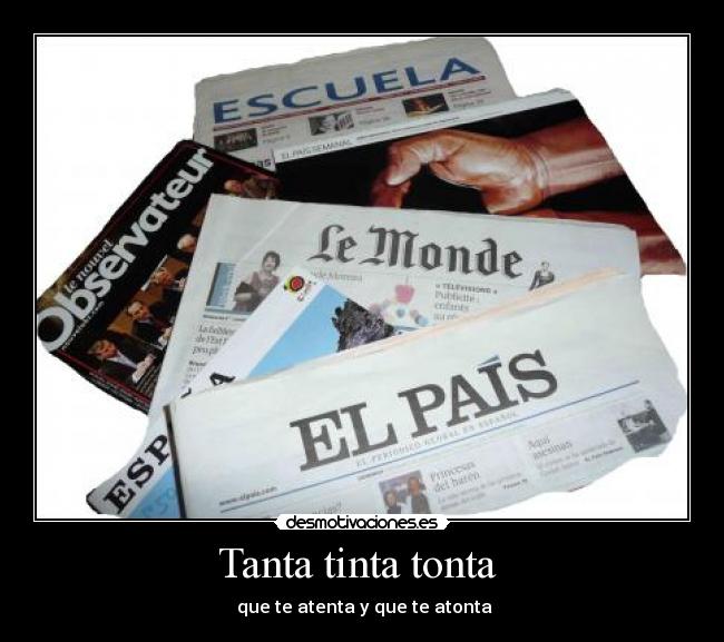 Tanta tinta tonta  - 