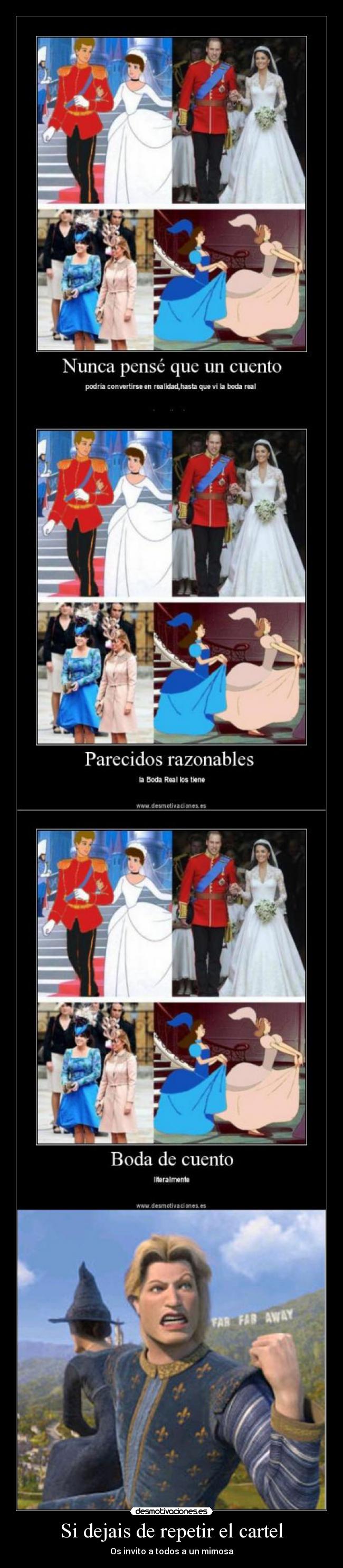 Si dejais de repetir el cartel -