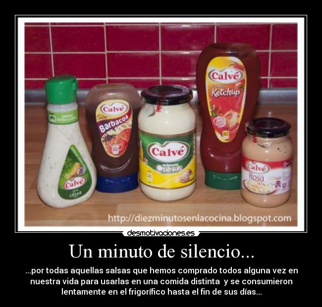 Un minuto de silencio... -