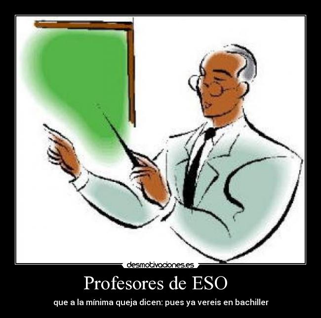 Profesores de ESO   - 