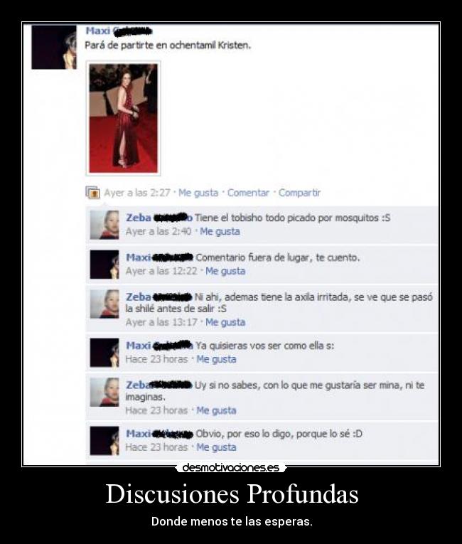 Discusiones Profundas - Donde menos te las esperas.