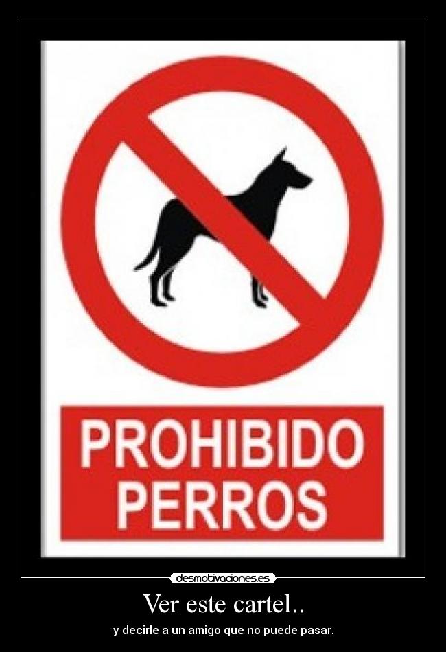 Ver este cartel.. - 