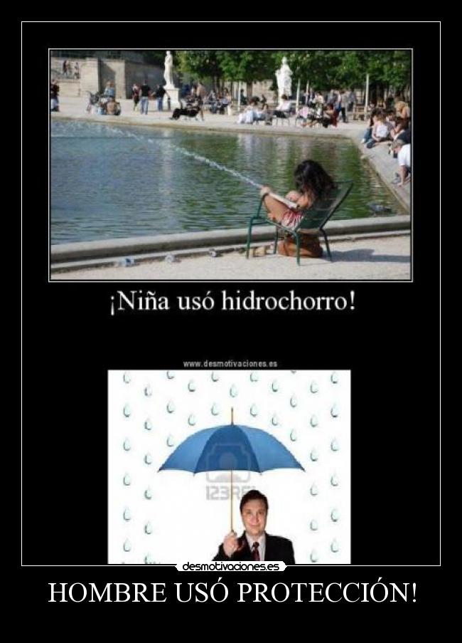 HOMBRE USÓ PROTECCIÓN! - 