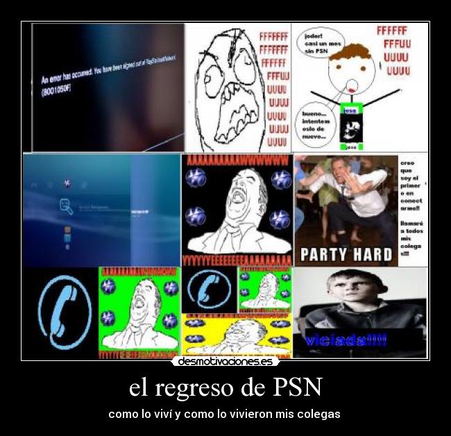 el regreso de PSN - como lo viví y como lo vivieron mis colegas