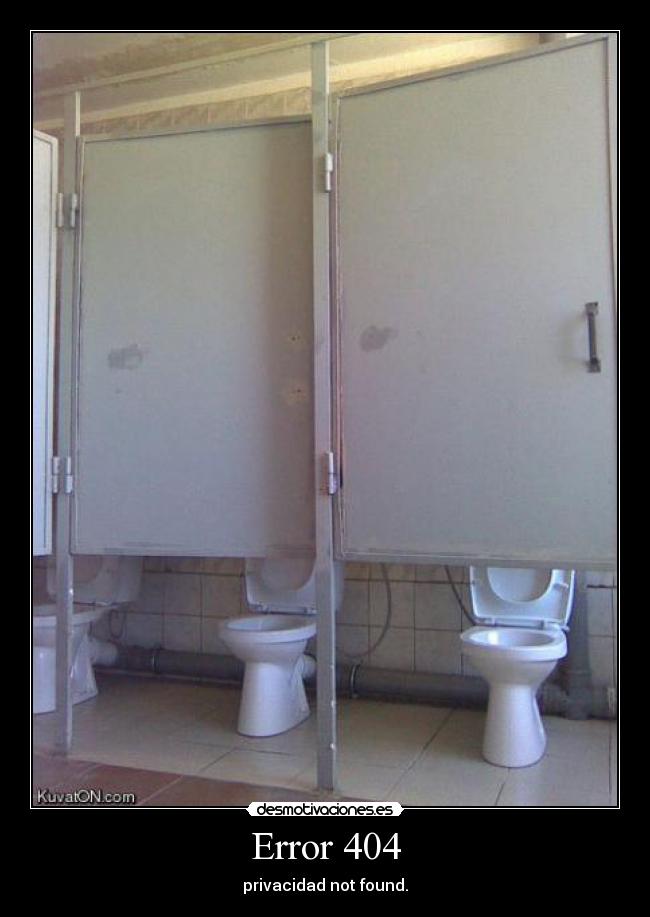 Error 404 - privacidad not found.
