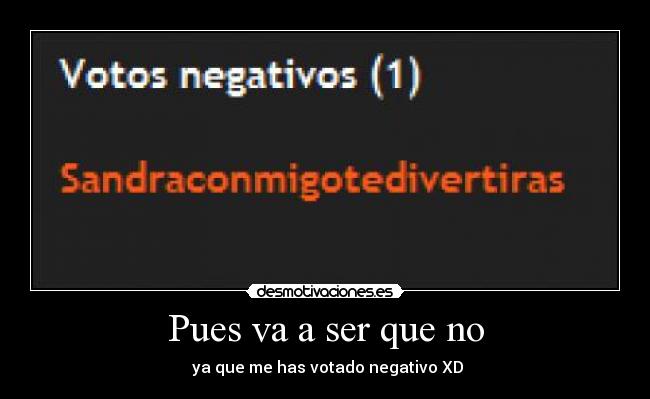 Pues va a ser que no - 