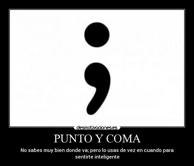 PUNTO Y COMA - 