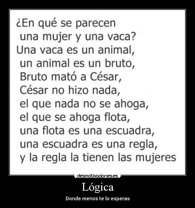 Lógica - Donde menos te lo esperas