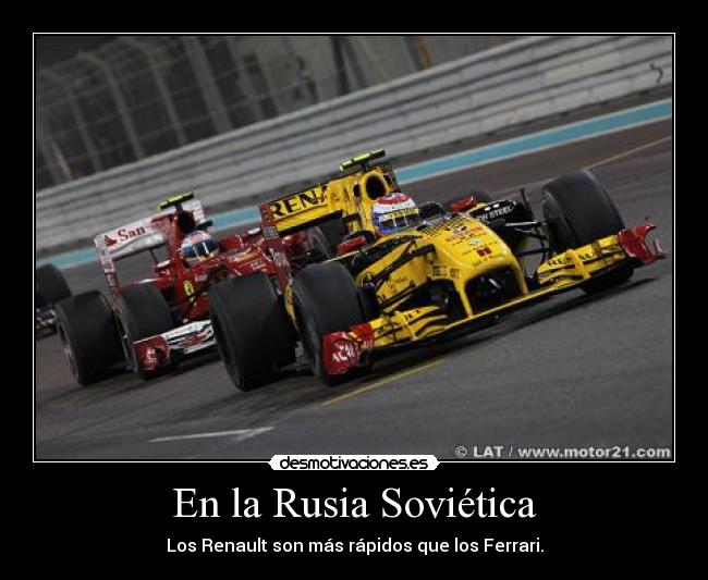 carteles alonso petrov formula ferrari renault desmotivaciones