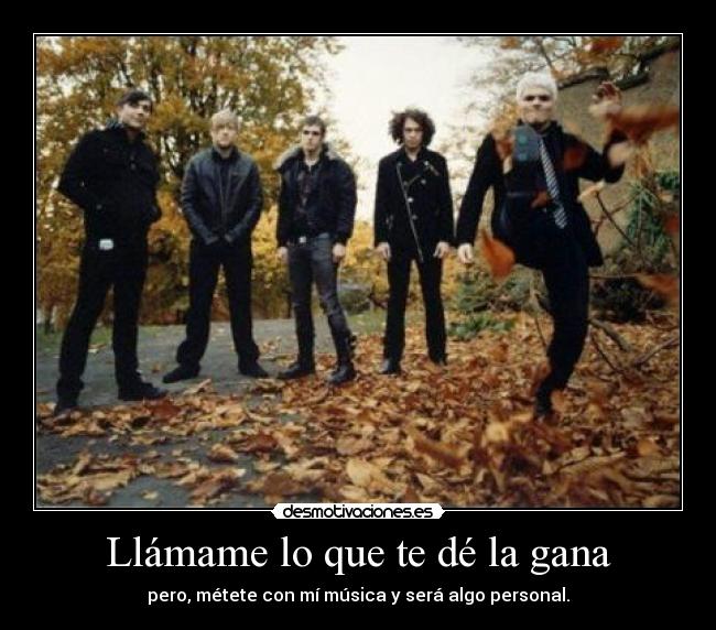 carteles chemical romance musica desmotivaciones