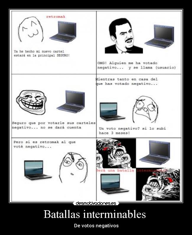 Batallas interminables - De votos negativos
