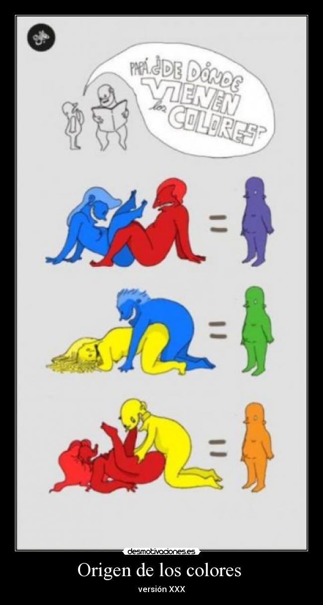 Origen de los colores  - 