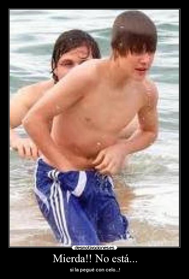 Mierda!! No está... -