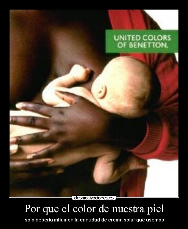 Por que el color de nuestra piel - solo debería influir en la cantidad de crema solar que usemos