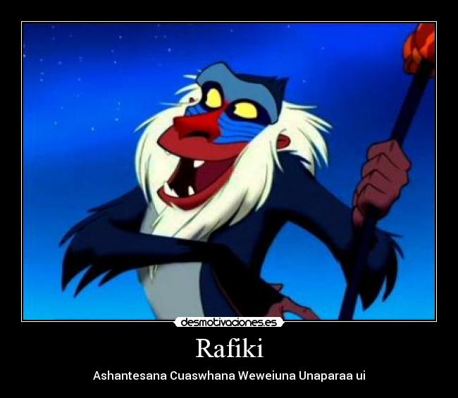 Rafiki - Ashantesana Cuaswhana Weweiuna Unaparaa ui