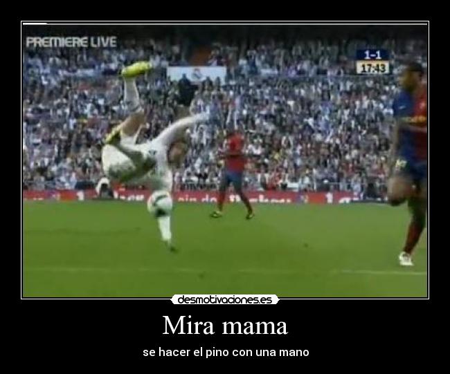 Mira mama - se hacer el pino con una mano