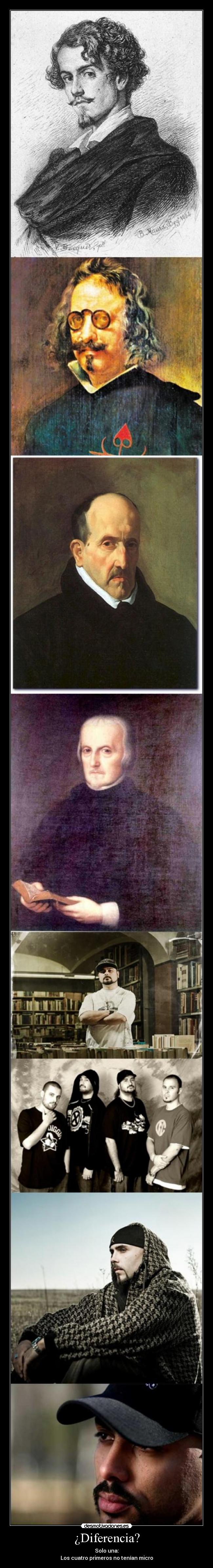 ¿Diferencia? - Solo una:
Los cuatro primeros no tenían micro