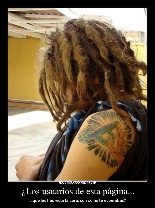 ¿Los usuarios de esta página... - ...que les has visto la cara, son como te esperabas?