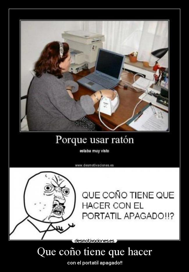 Que coño tiene que hacer - con el portatil apagado!!