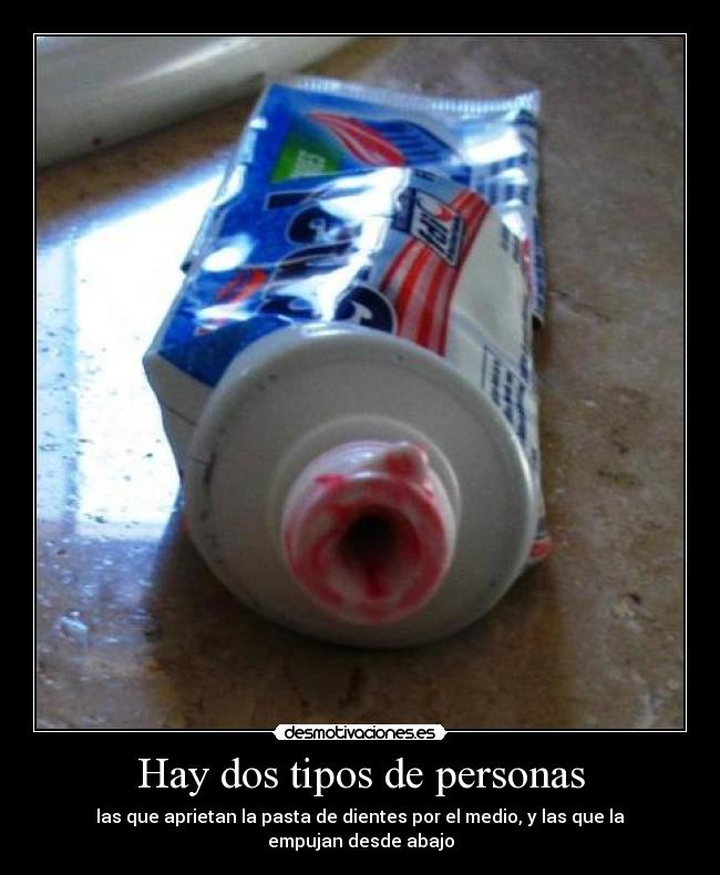 Hay dos tipos de personas -