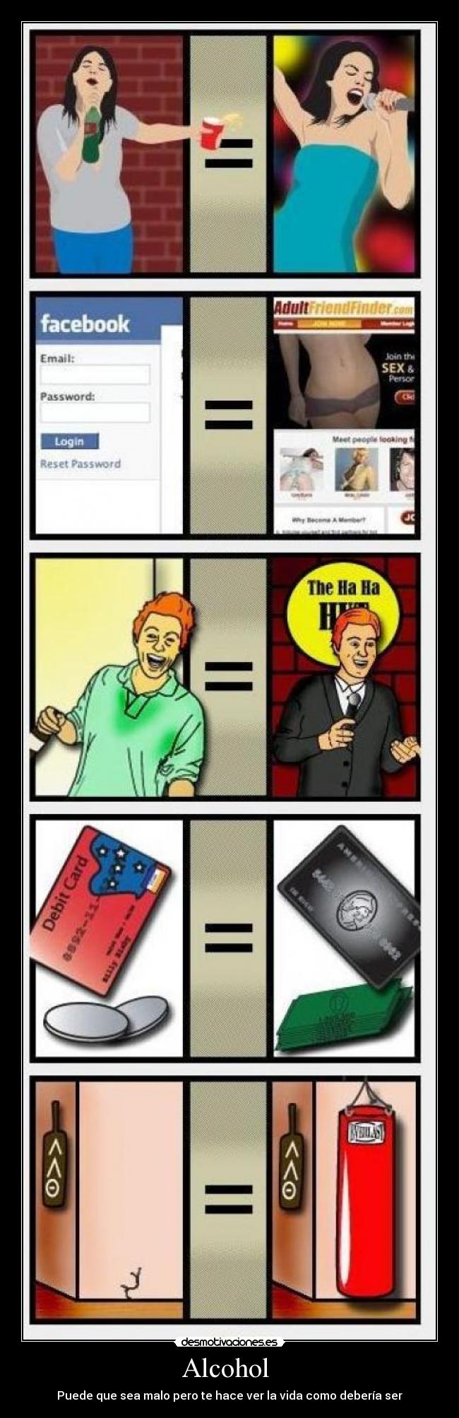 Alcohol  - Puede que sea malo pero te hace ver la vida como debería ser