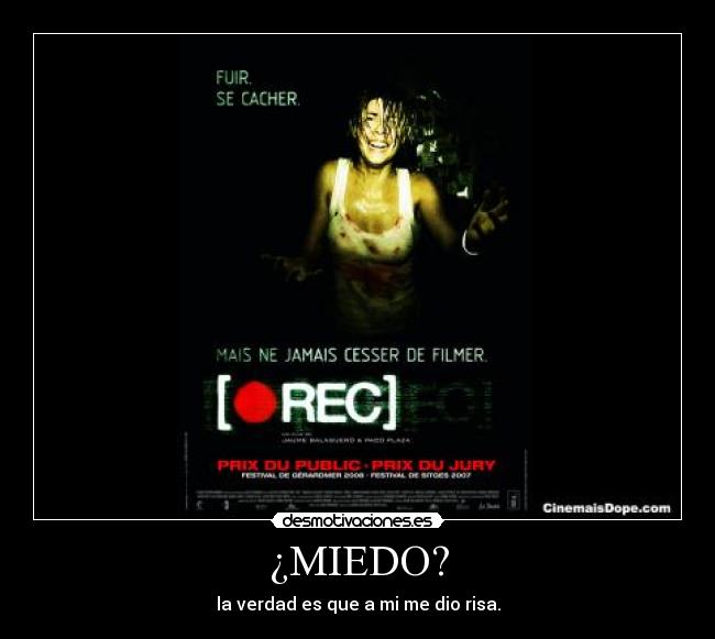 ¿MIEDO? - 