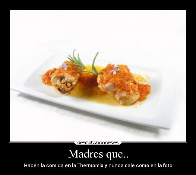 Madres que.. - Hacen la comida en la Thermomix y nunca sale como en la foto
