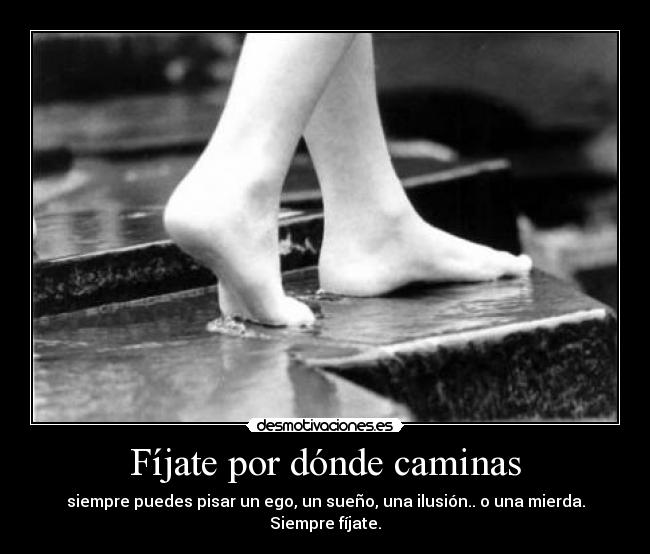 Fíjate por dónde caminas - 