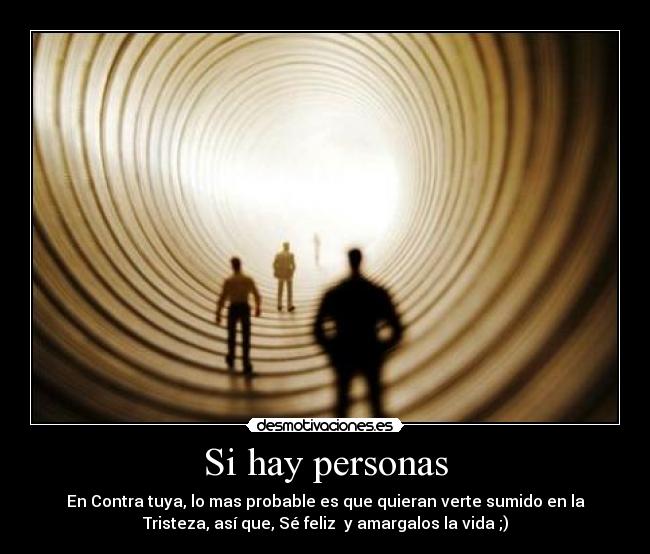 Si hay personas -